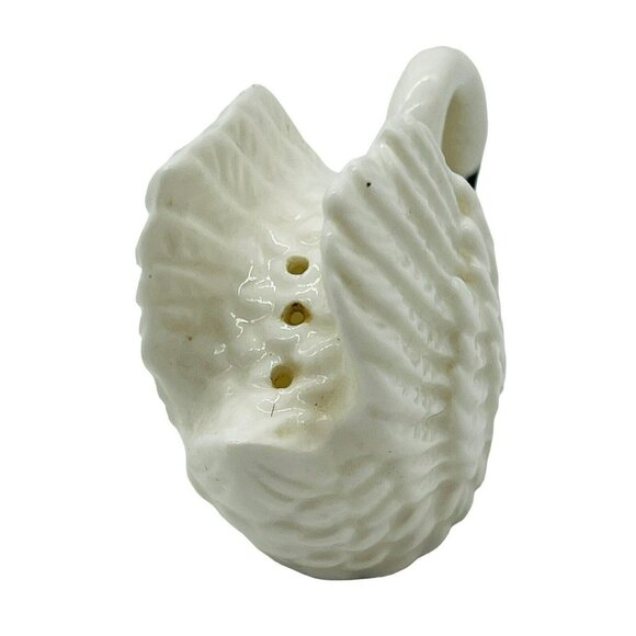 Vintage Swan Together Always Salt Pepper Shaker Shiking Japan Ceramic - Picture 11 of 15